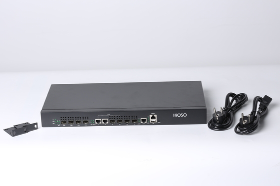 1개 Ｕ 랙 하이오소 에폰 OLT 4 Pon 2 SFP GE 2 캄보 공항 20KM 맥스 거리