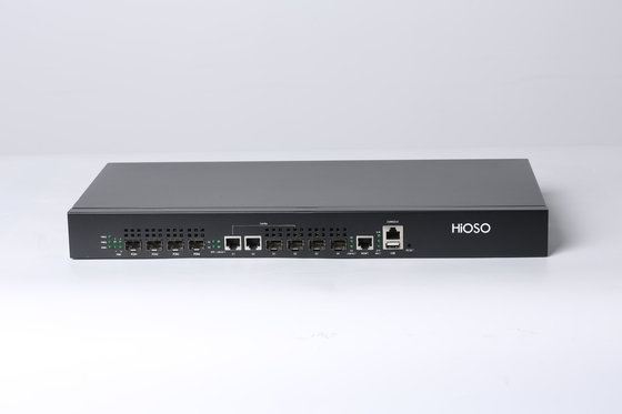 1개 Ｕ 랙 하이오소 에폰 OLT 4 Pon 2 SFP GE 2 캄보 공항 20KM 맥스 거리