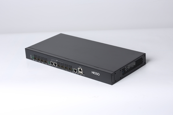 1개 Ｕ 랙 하이오소 에폰 OLT 4 Pon 2 SFP GE 2 캄보 공항 20KM 맥스 거리