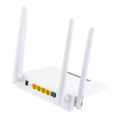 FTTH FTTO 해결책을 위한 HiOSO 듀얼-밴드 ONU 4GE 와이파이 플라스틱 케이싱 XPON ONU